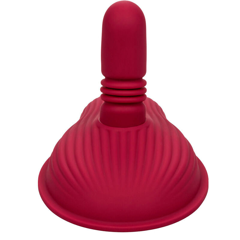 CALEXOTICS - RIDER MASSAJADOR DUPLO MOTOR COM CONTROLO REMOTO VERMELHO