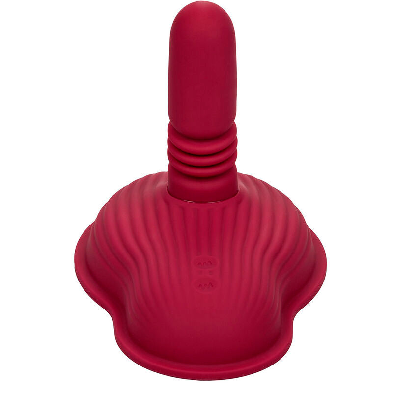 CALEXOTICS - RIDER MASSAJADOR DUPLO MOTOR COM CONTROLO REMOTO VERMELHO