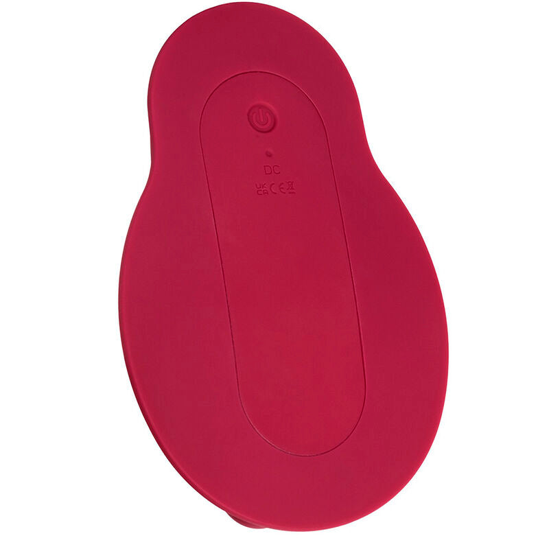 CALEXOTICS - RIDER MASSAJADOR DUPLO MOTOR COM CONTROLO REMOTO VERMELHO
