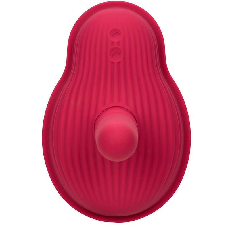 CALEXOTICS - RIDER MASSAJADOR DUPLO MOTOR COM CONTROLO REMOTO VERMELHO