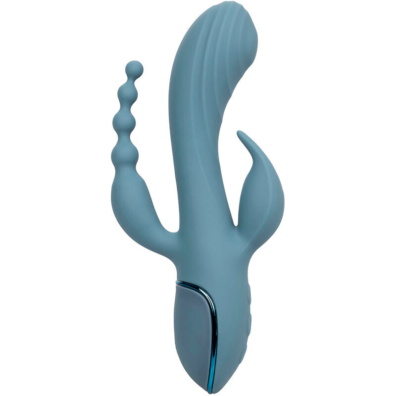 CALEXOTICS - VIBRADOR TRIPLE ÊXTASE CINZA