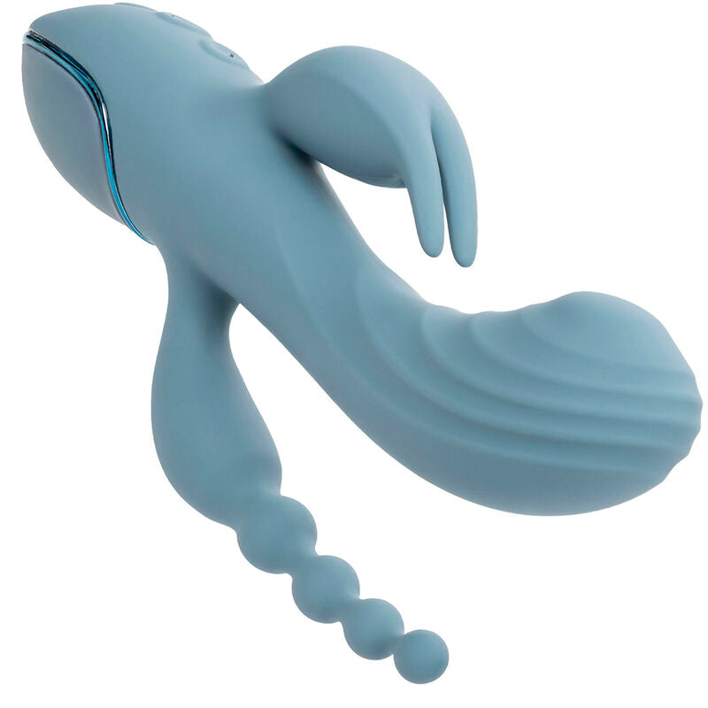 CALEXOTICS - VIBRADOR TRIPLE ÊXTASE CINZA