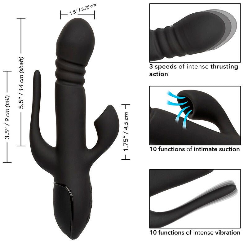 CALEXOTICS - VIBRADOR TRIPLE EUPHORIA PRETO