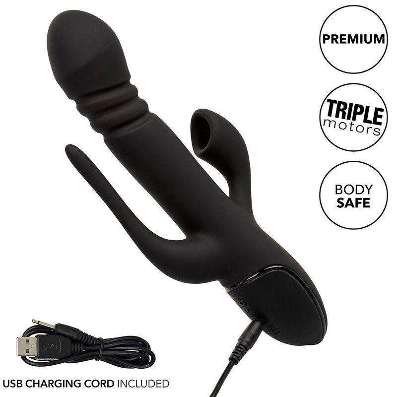 CALEXOTICS - VIBRADOR TRIPLE EUPHORIA PRETO