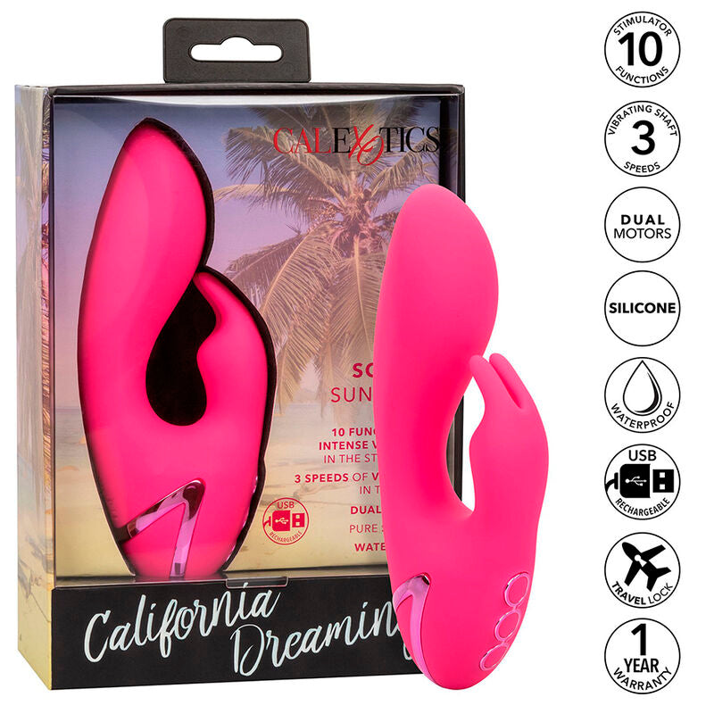 CALEXÓTICAS - ASSIM. CAL SUNSHINE VIBRADOR COELHO FÚCSIA POR CALIFORNIA DREAMING