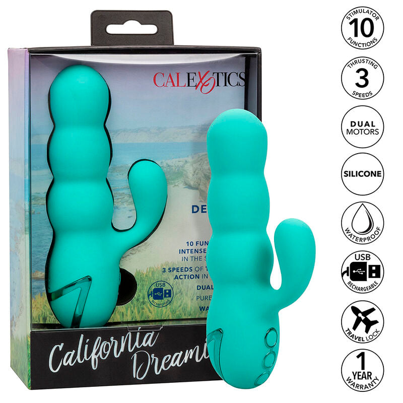 CALEXOTICS - DEL MAR DIVA VIBRADOR RABBIT VERDE ÁGUA BY CALIFORNIA DREAMING