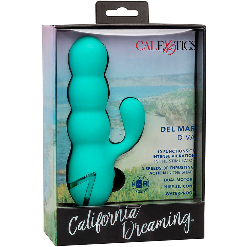CALEXOTICS - DEL MAR DIVA VIBRADOR RABBIT VERDE ÁGUA BY CALIFORNIA DREAMING