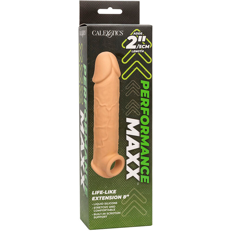 CALEXOTICS - EXTENSIÓN PERFORMANCE MAXX REALISTA 8 PELE CLARA