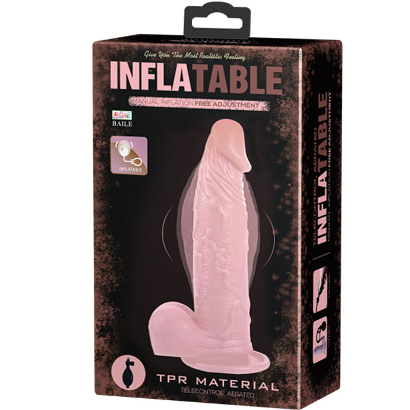 DANCE - DILDO REALISTA INSUFLÁVEL COM VENTOSA 15 CM - Sex Shop Sexy