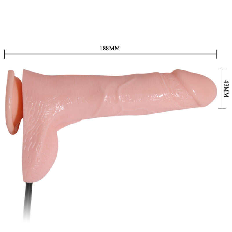 BAILE - DILDO INSUFLÁVEL REALISTA COM VENTOSA 15 CM - Sex Shop Sexy