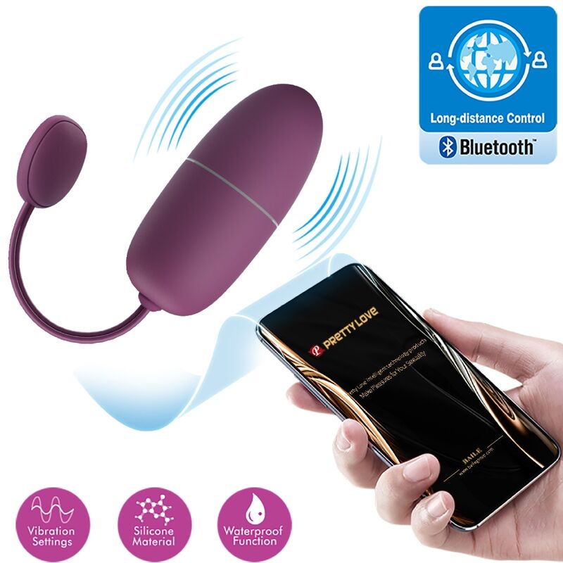 PRETTY LOVE - NYMPH OVO VIBRADOR CONTROLADO POR APP LILÁS