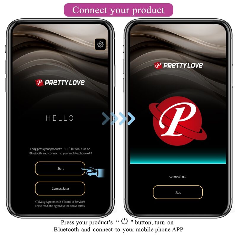 PRETTY LOVE - NYMPH OVO VIBRADOR CONTROLADO POR APP LILÁS