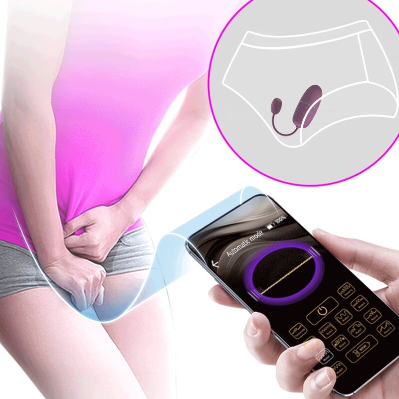 PRETTY LOVE - NYMPH OVO VIBRADOR CONTROLADO POR APP LILÁS