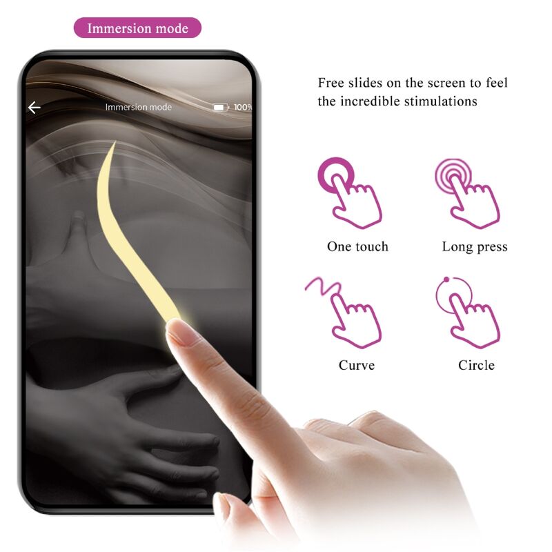 PRETTY LOVE - NYMPH OVO VIBRADOR CONTROLADO POR APP LILÁS