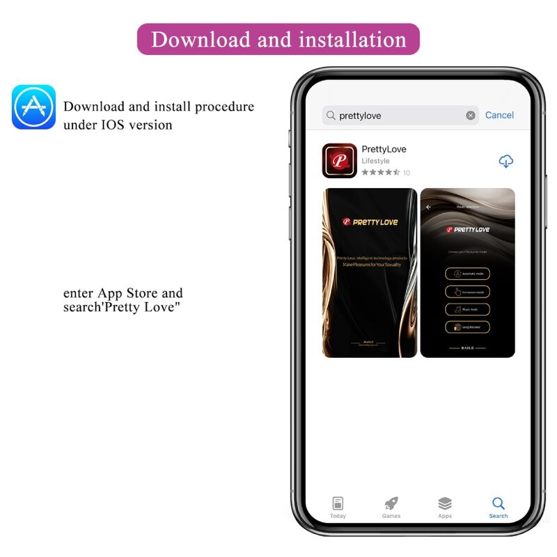 PRETTY LOVE - NYMPH OVO VIBRADOR CONTROLADO POR APP LILÁS