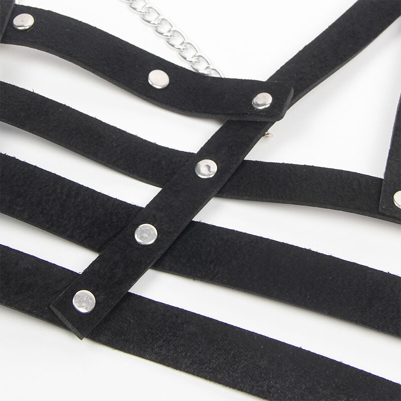 SUBBLIME - ARNÊS ESTILO CORSET COM DETALHE EM CORRENTES TAMANHO ÚNICO