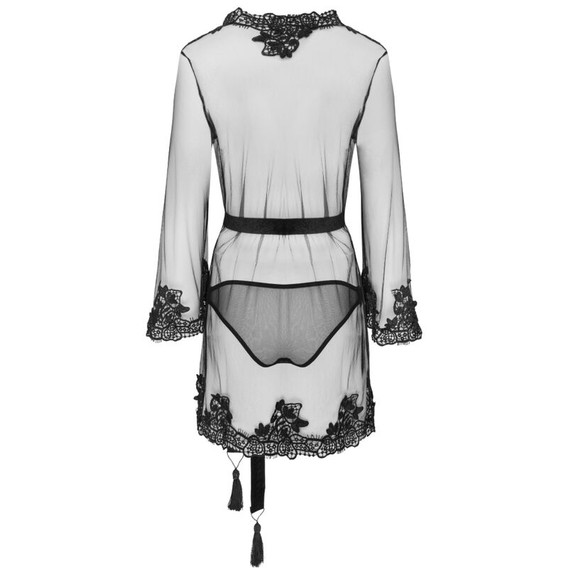 LIVCO CORSETTI FASHION - HERINA LC XG056 ROBE + CUECA PRETO TAMANHO ÚNICO