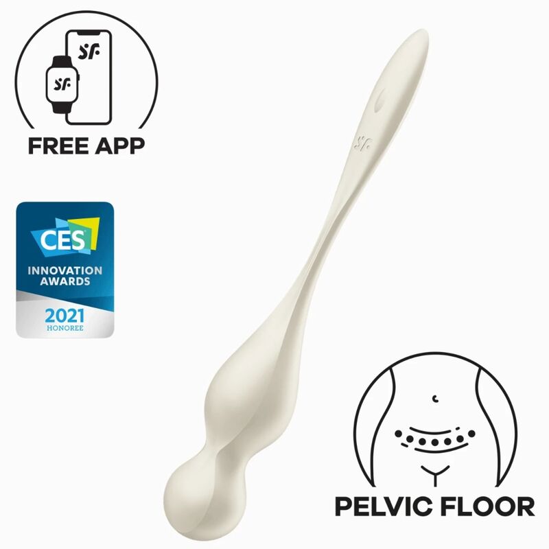 Satisfyer - Bolas Vibratorias de Kegel Love Birds Blanco