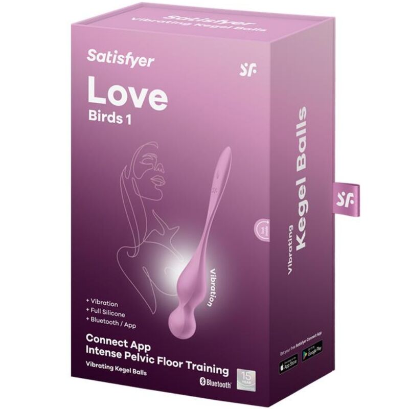 SATISFYER - LOVE BIRDS BOLAS KEGEL VIBRATÓRIAS ROSA