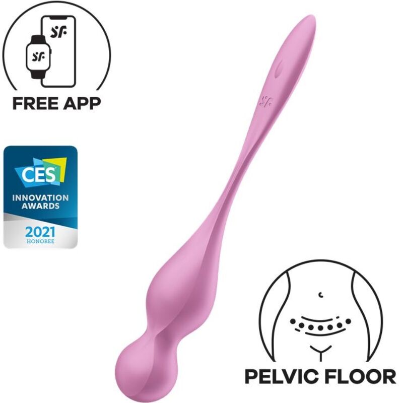SATISFYER - LOVE BIRDS BOLAS KEGEL VIBRATÓRIAS ROSA