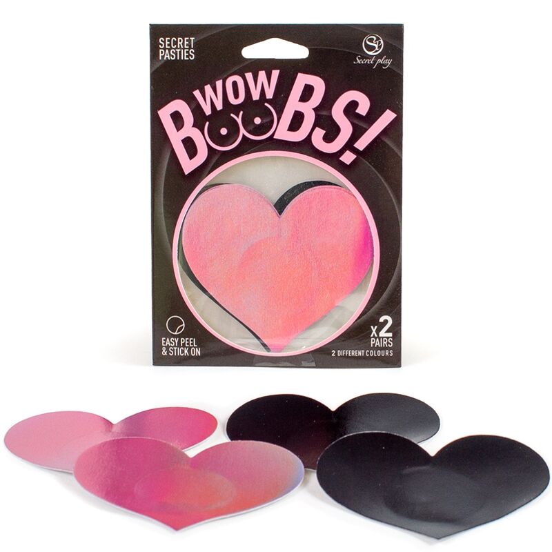 SECRET PLAY - WOW BOOBS! CUBRE MAMILOS CORAÇÃO