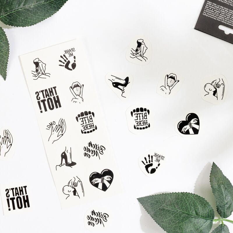 SECRET PLAY - SET DE 10 TATUAGENS TEMPORÁRIAS KINKY COLLECTION