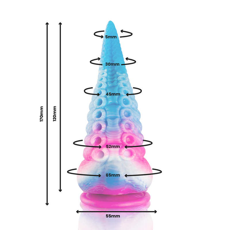 EPIC - PHORCYS DILDO TENTÁCULO AZUL TAMANHO PEQUENO