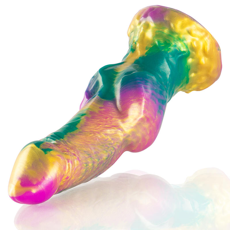 EPIC - IRIS DILDO COM TESTÍCULOS ARCO-ÍRIS DE PRAZER