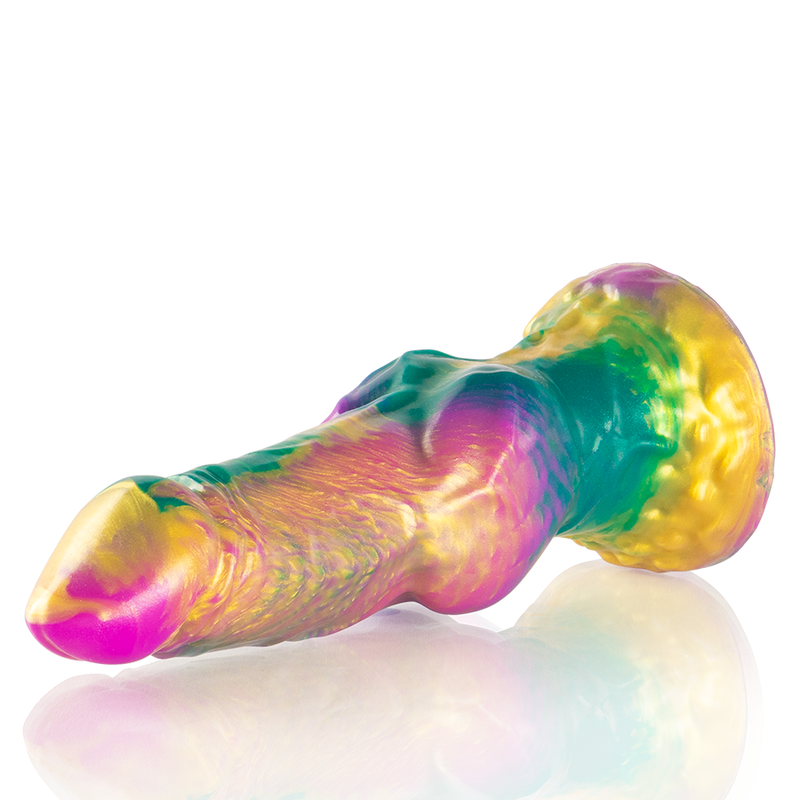 EPIC - IRIS DILDO COM TESTÍCULOS ARCO-ÍRIS DE PRAZER