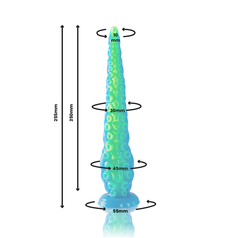 EPIC - SCYLLA DILDO TENTÁCULO FINO FLUORESCENTE TAMANHO PEQUENO