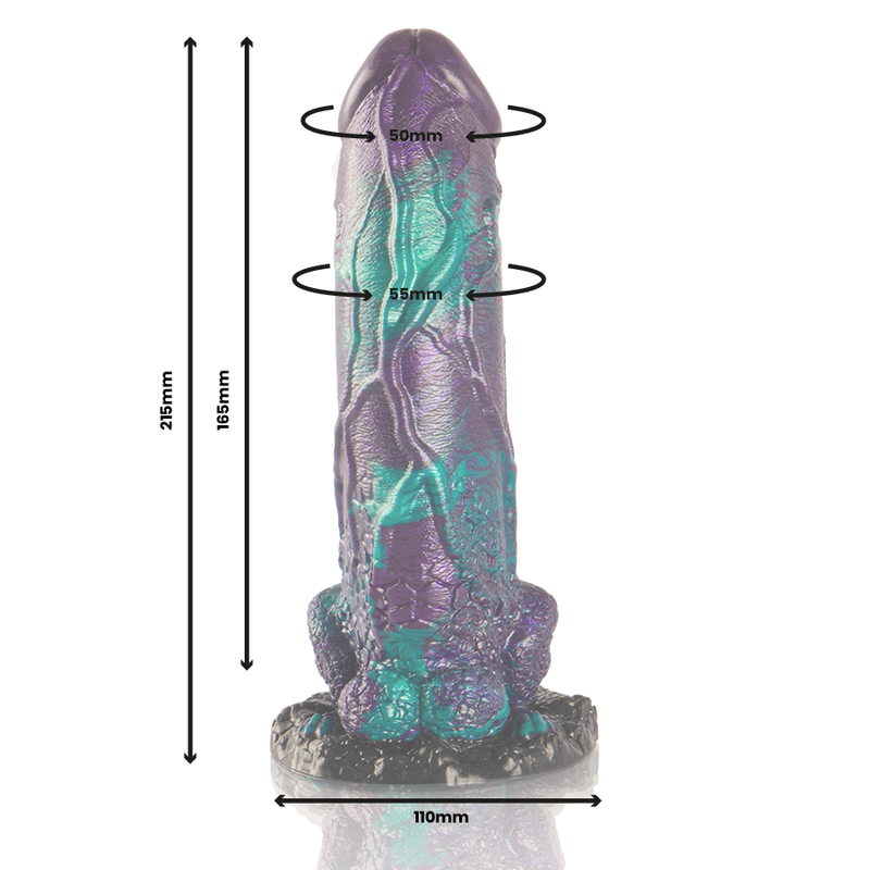 EPIC - BASILISK DILDO DUPLO PRAZER ESCAMOSO TAMANHO GRANDE
