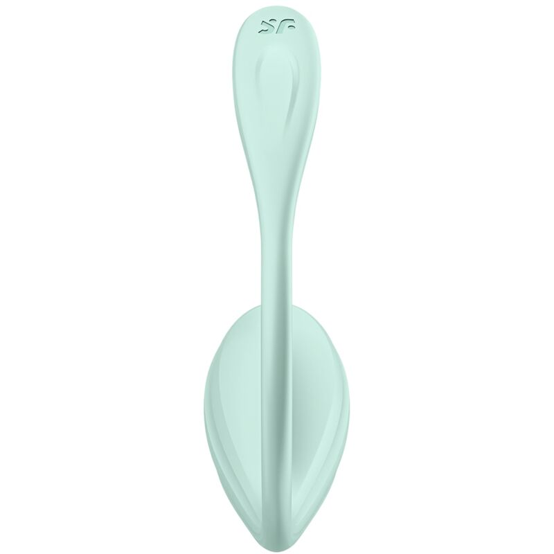 SATISFYER - SMOOTH PETAL ESTIMULADOR PONTO G VERDE ÁGUA COM APP GRÁTIS