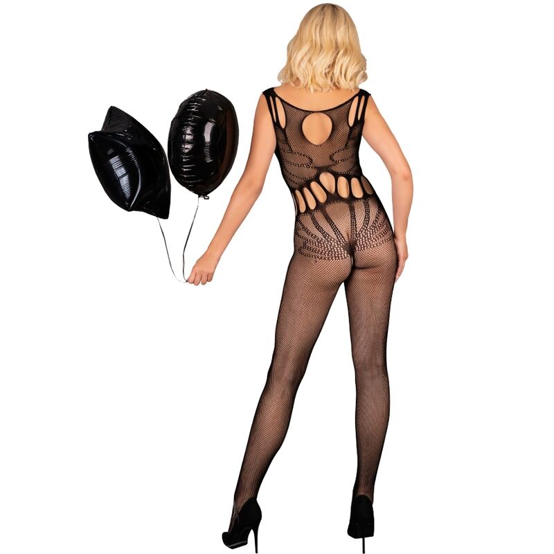 LIVCO CORSETTI FASHION - AMAHIL BODYSTOCKING ABERTO ENTREPERNAS PRETO TAMANHO ÚNICO