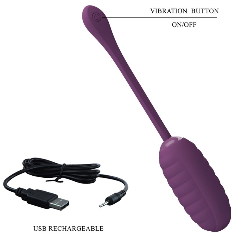 PRETTY LOVE - CASPER OVO VIBRADOR RECARREGÁVEL ROXO