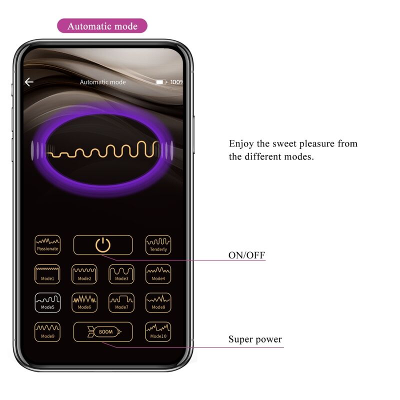 PRETTY LOVE - CASPER OVO VIBRADOR RECARREGÁVEL ROXO
