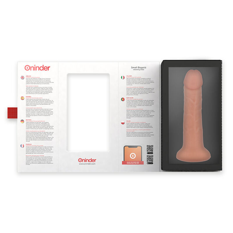 ONINDER - SMALL BOGOTÁ CYBER REALISMO VIBRAÇÃO 17.5 CM Ø 4 CM APP GRATUITA