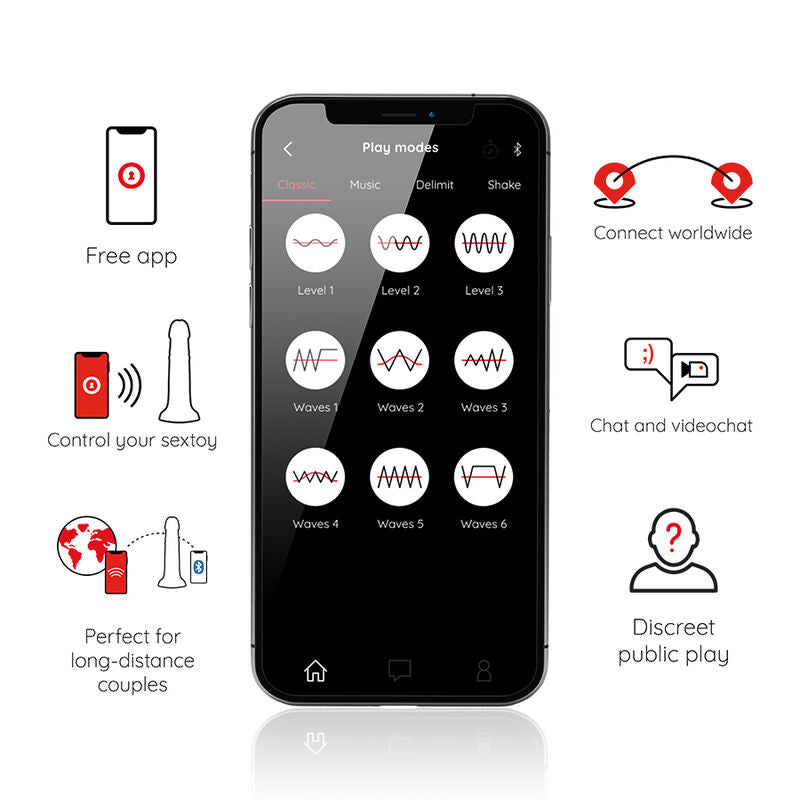 ONINDER - SMALL BOGOTÁ CYBER REALISMO VIBRAÇÃO 17.5 CM Ø 4 CM APP GRATUITA