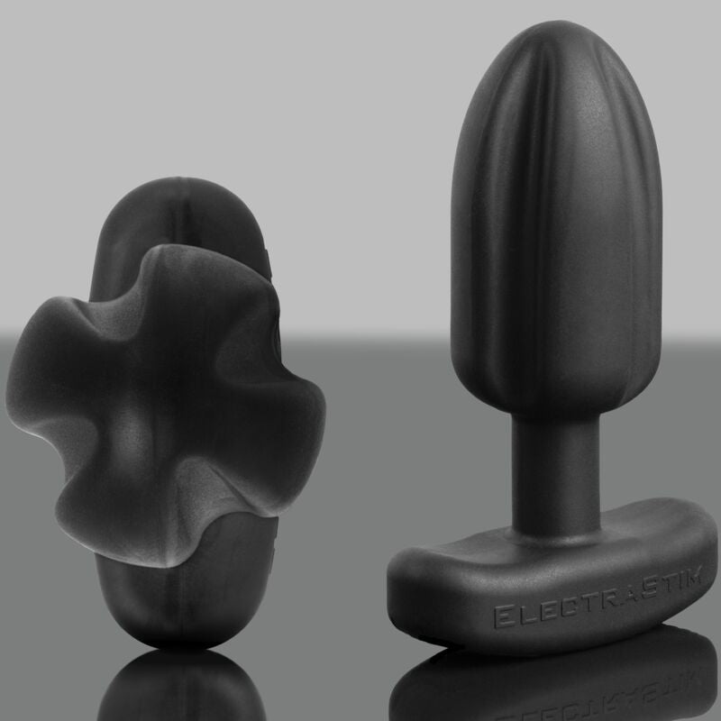 ELECTRASTIM - PLUG ANAL TARTARUS CUATRIPOLAR SILICONA NEGRO