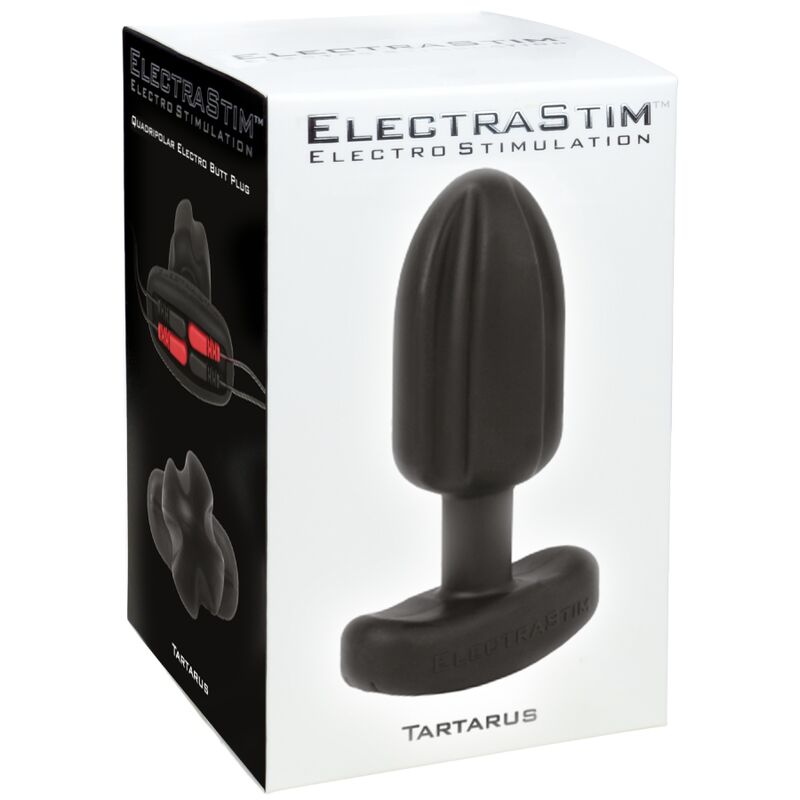 ELECTRASTIM - PLUG ANAL TARTARUS CUATRIPOLAR SILICONA NEGRO