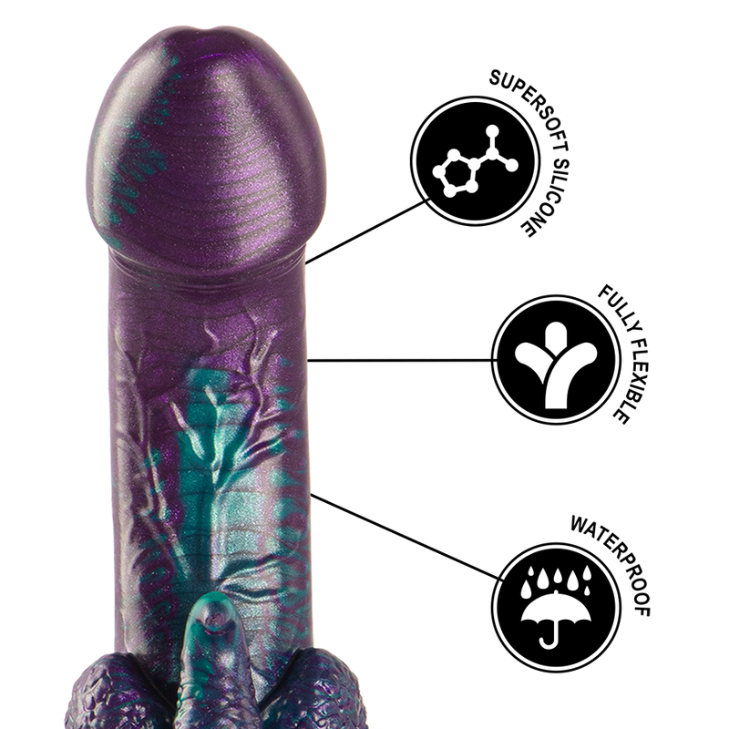 EPIC - BASILISK DILDO DUPLO PRAZER ESCAMOSO TAMANHO PEQUENO
