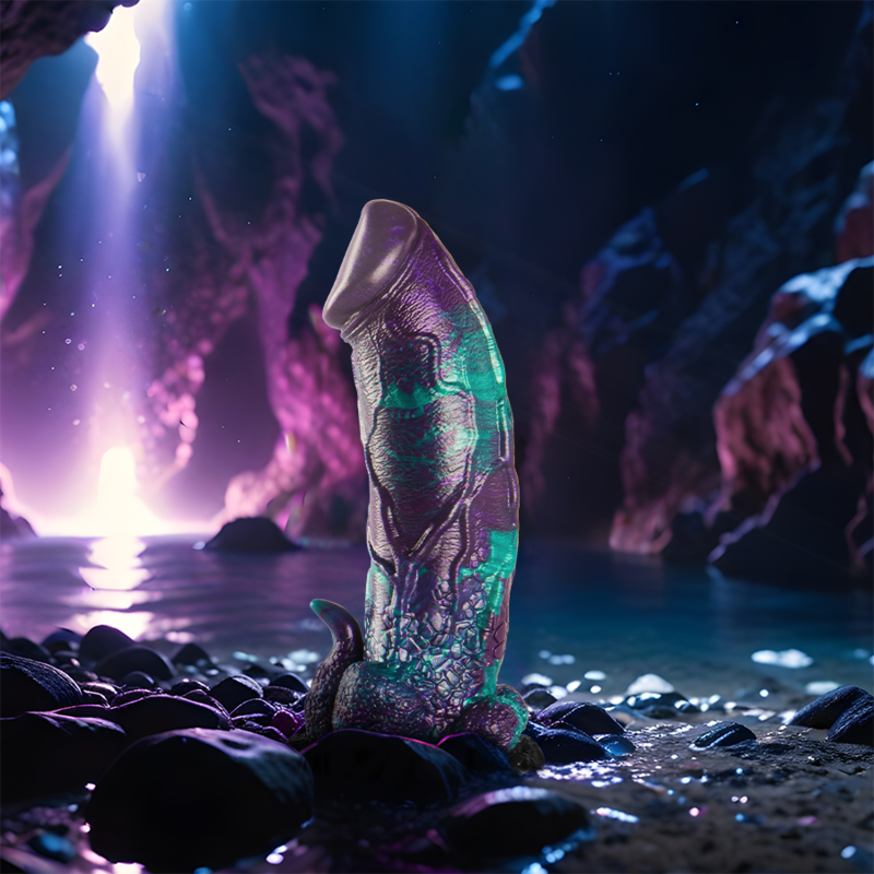 EPIC - BASILISK DILDO DUPLO PRAZER ESCAMOSO TAMANHO GRANDE