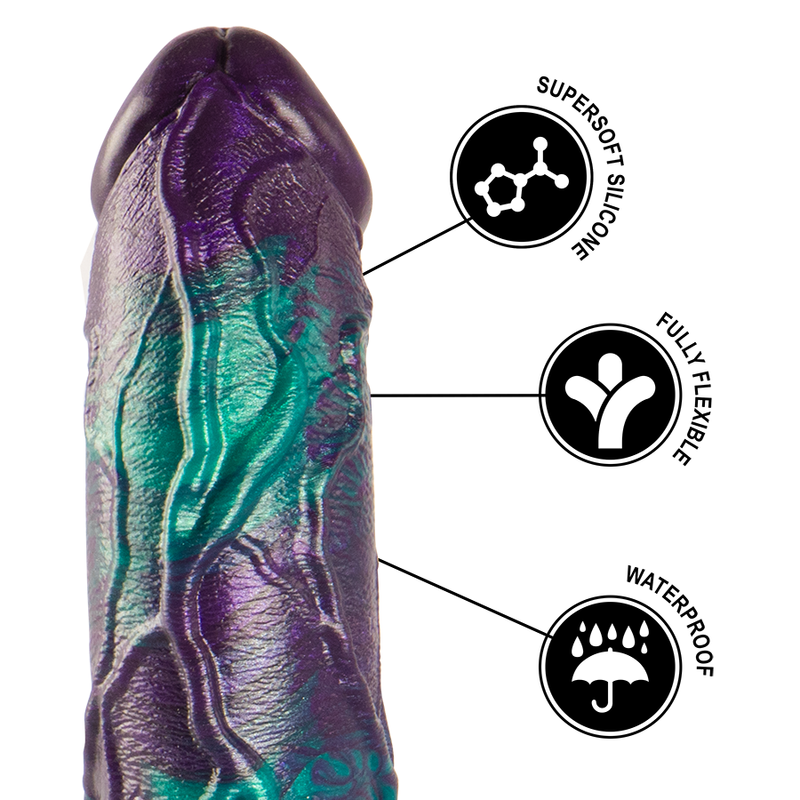EPIC - BASILISK DILDO DUPLO PRAZER ESCAMOSO TAMANHO GRANDE