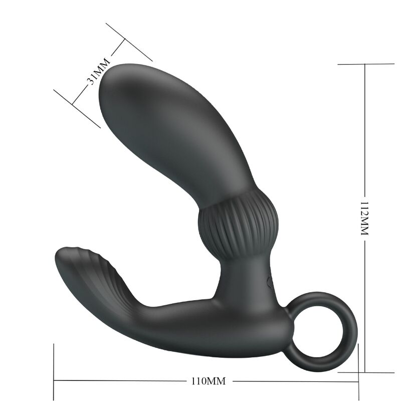 PRETTY LOVE - CAYLA MASSAGEADOR VIBRADOR ANAL NEGRO
