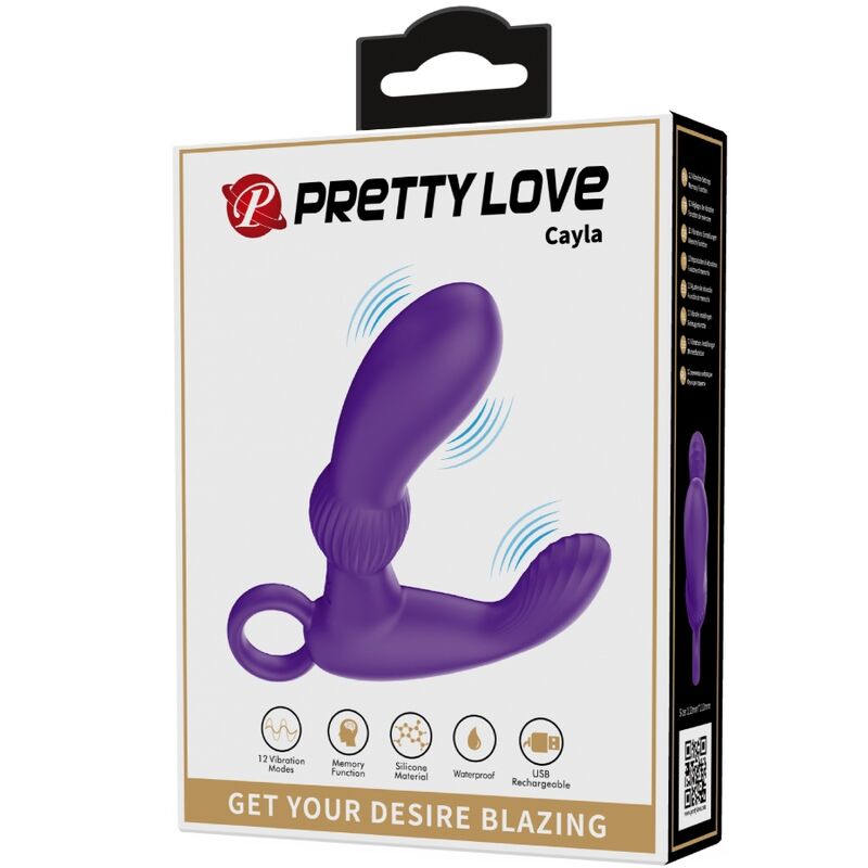 PRETTY LOVE - CAYLA VIBRADOR ANAL LILÁS