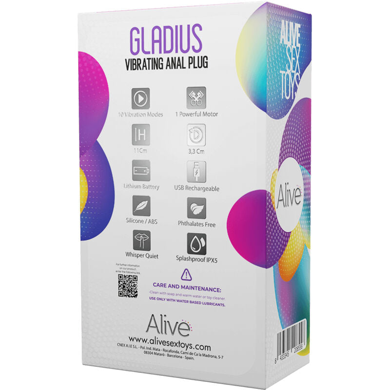 VIVO - PLUG VIBRADOR ANAL GLADIUS