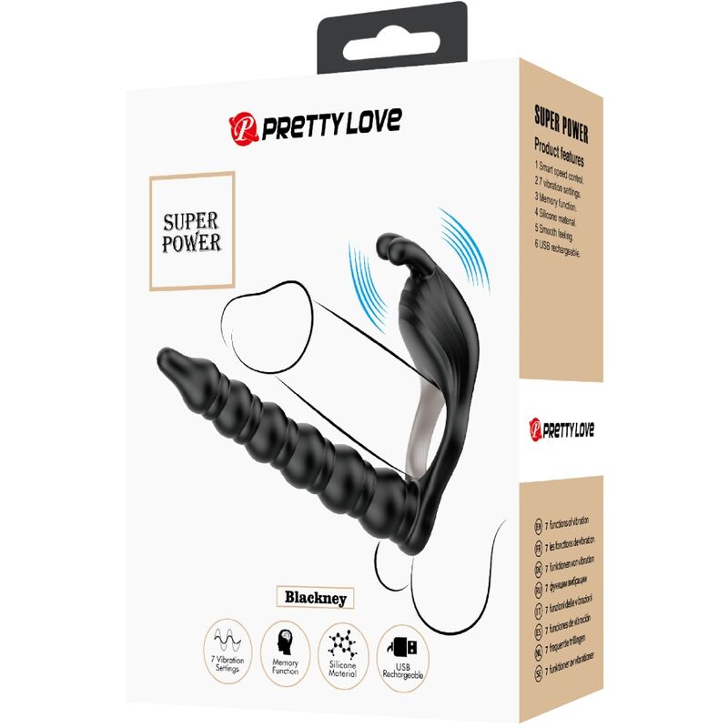 PRETTY LOVE - BLACKNEY ANEL PENIANO COM PLUG VIBRADOR PRETO