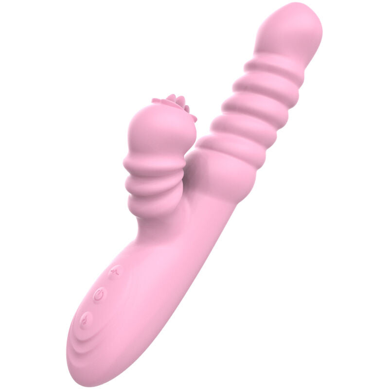 Armony - Vibrador Multifuncional Con Efecto De Calor Estimulante De Lengua Rosa