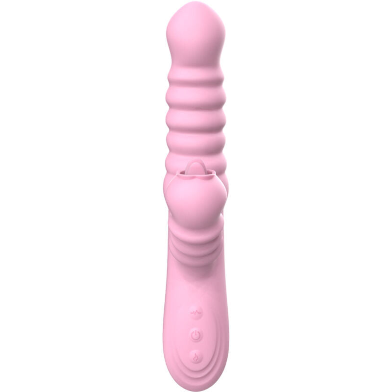 Armony - Vibrador Multifuncional Con Efecto De Calor Estimulante De Lengua Rosa