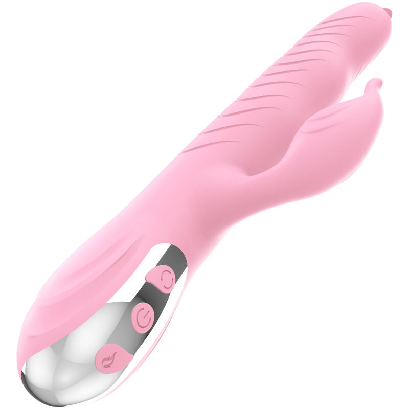 Armony - Marcia Vibrador e Thrusting Dupla Língua Efeito Calor Rosa