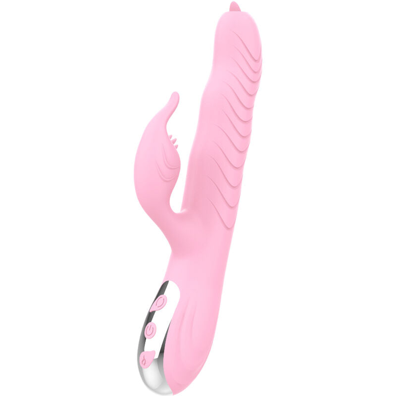 Armony - Marcia Vibrador e Thrusting Dupla Língua Efeito Calor Rosa